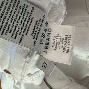 J Brand Women's White Skinny Jeans